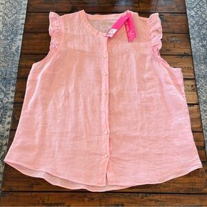 NWT Lilly Pulitzer Briette Blouse Sz XL
